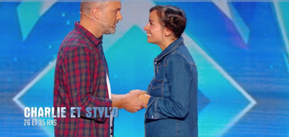 Charlie et Styl'o dans "Incroyable Talent 2018" sur M6, le 27 novembre 2018.