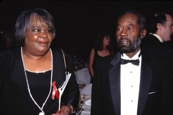 Vernita Lee (Mère de Oprah Winfrey) et son mari Vernon Winfrey (Père de Oprah Winfrey) - Soirée "Academy Of Television Arts and Sciences Hall Of Fame" à Walt Disney World à Orlando. Le 1er octobre 1994