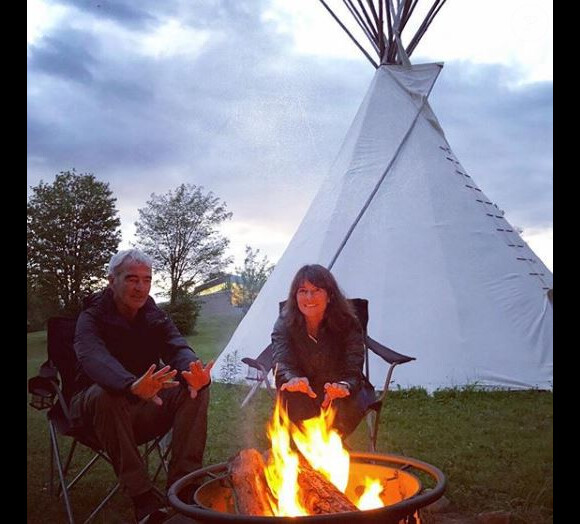 Raymond Domenech et Estelle Denis au Canada - instagram, 17 août 2018