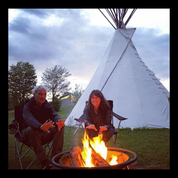 Raymond Domenech et Estelle Denis au Canada - instagram, 17 août 2018