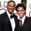 Will Smith et son fils Trey Smith - La 73ème cérémonie annuelle des Golden Globe Awards à Beverly Hills, le 10 janvier 2016. © Olivier Borde/Bestimage