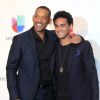 Will Smith et son fils Trey Smith - Photocall des Latin GRammy Awards à Las Vegas le 19 novembre 2015.
