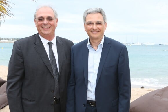 Exclusif - Samuel Hadida, Victor Hadida - Soirée du 35ème anniversaire de Metropolitan Filmexport sur la plage Magnum lors du 67ème festival de Cannes à Cannes le 20 mai 2014.