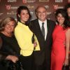 Exclusif - Samuel Hadida acompagné de sa femme MaryseClaire, sa fille Aurélie, sa fille Audrey et son fils Laurent - Soirée du 35ème anniversaire de Metropolitan Filmexport sur la plage Magnum lors du 67ème festival de Cannes à Cannes le 20 mai 2014.