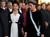 Letizia d'Espagne : Parée d'un diadème fabuleux face à Xi Jinping et sa femme
