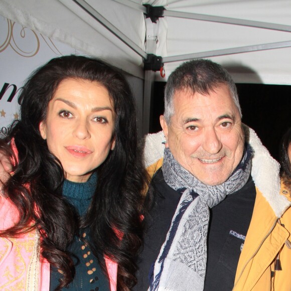 Exclusif - Jovanka Sopalovic, Jean-Marie Bigard et Christie Blanc - Soirée d'anniversaire de Christie Blanc au salon de coiffure La Demeure Saint-Cloud, France, le 26 novembre 2018. © Philippe Baldini/Bestimage