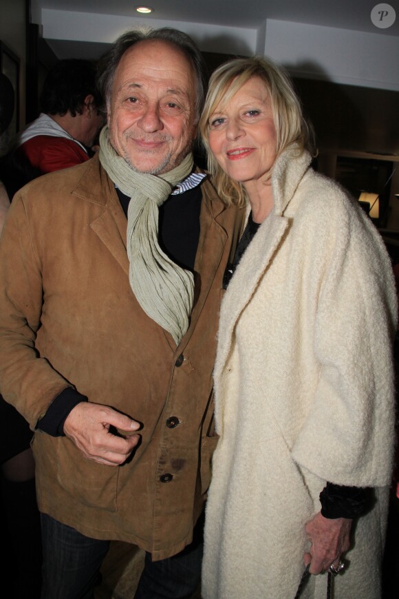 Exclusif - Chantal Ladesou et son mari Michel Ansault - Soirée d'anniversaire de Christie Blanc au salon de coiffure La Demeure Saint-Cloud, France, le 26 novembre 2018. © Philippe Baldini/Bestimage