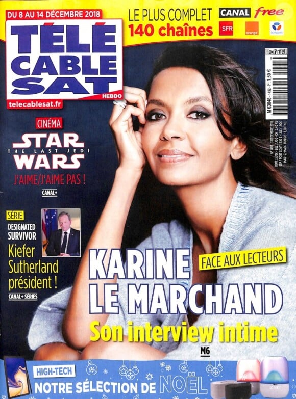 Magazine "Télé Câble Sat", en kiosques le 3 décembre 2018.