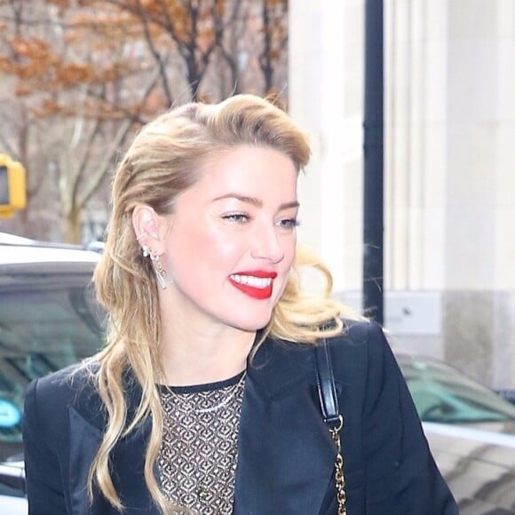 Amber Heard est allée déjeuner après avoir fait la promotion de son nouveau film Aquaman à New York, le 3 décembre 2018.