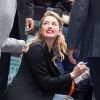 Amber Heard aux studios AOL Build pour faire la promotion du film Aquaman à New York, le 3 décembre 2018.