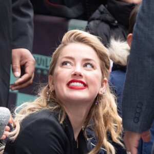 Amber Heard aux studios AOL Build pour faire la promotion du film Aquaman à New York, le 3 décembre 2018.