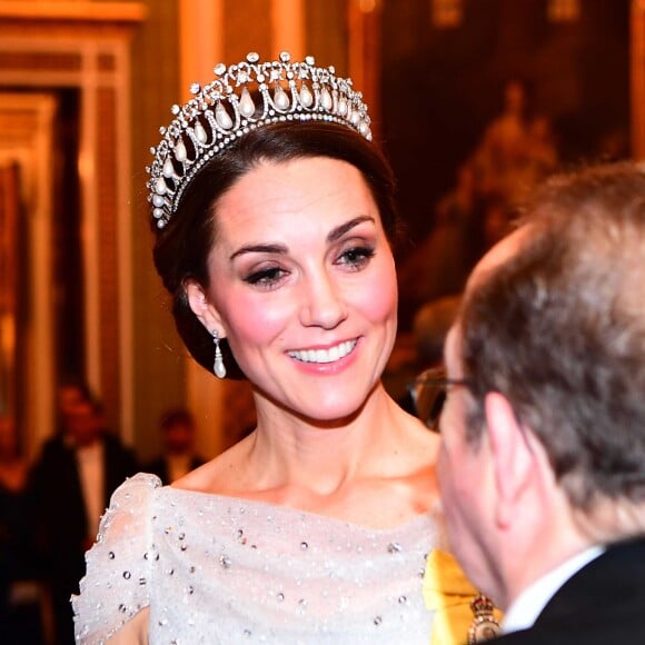 Catherine (Kate) Middleton, duchesse de Cambridge - La famille royale d'Angleterre accueille les invités lors d'une réception pour les membres du corps diplomatique au palais de Buckingham à Londres le 4 décembre 2018.