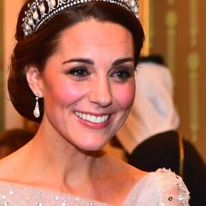 Catherine (Kate) Middleton, duchesse de Cambridge - La famille royale d'Angleterre accueille les invités lors d'une réception pour les membres du corps diplomatique au palais de Buckingham à Londres le 4 décembre 2018.