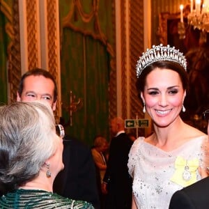 Catherine (Kate) Middleton, duchesse de Cambridge - La famille royale d'Angleterre accueille les invités lors d'une réception pour les membres du corps diplomatique au palais de Buckingham à Londres le 4 décembre 2018.