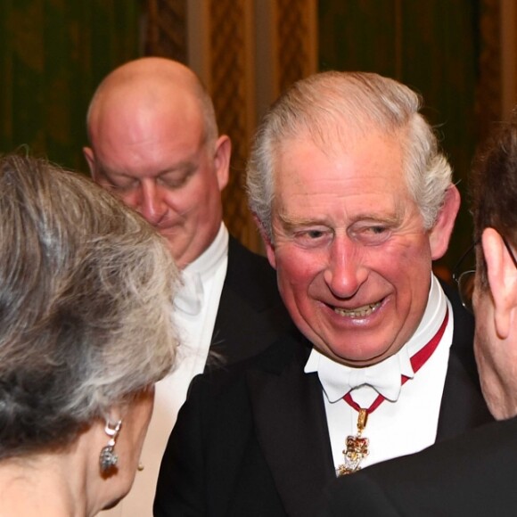 Le prince Charles, prince de Galles, Camilla Parker Bowles, duchesse de Cornouailles - La famille royale d'Angleterre accueille les invités lors d'une réception pour les membres du corps diplomatique au palais de Buckingham à Londres le 4 décembre 2018.