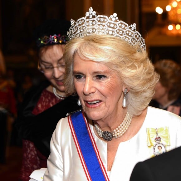 Camilla Parker Bowles, duchesse de Cornouailles - La famille royale d'Angleterre accueille les invités lors d'une réception pour les membres du corps diplomatique au palais de Buckingham à Londres le 4 décembre 2018.