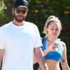 Exclusif - Miley Cyrus et son fiancé Liam Hemsworth se rendent au Sun Café à Studio City le 5 mai 2018.