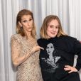 Céline Dion pose avec Adele, à Las Vegas, en janvier 2018