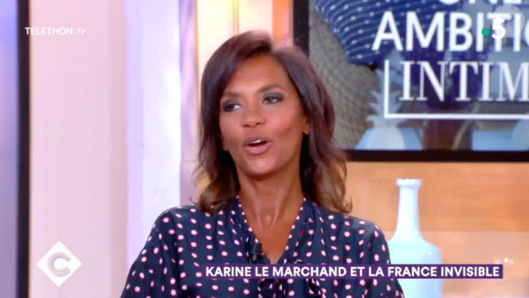 Karine Le Marchand dans "C à vous", vendredi 7 décembre 2018, France 5