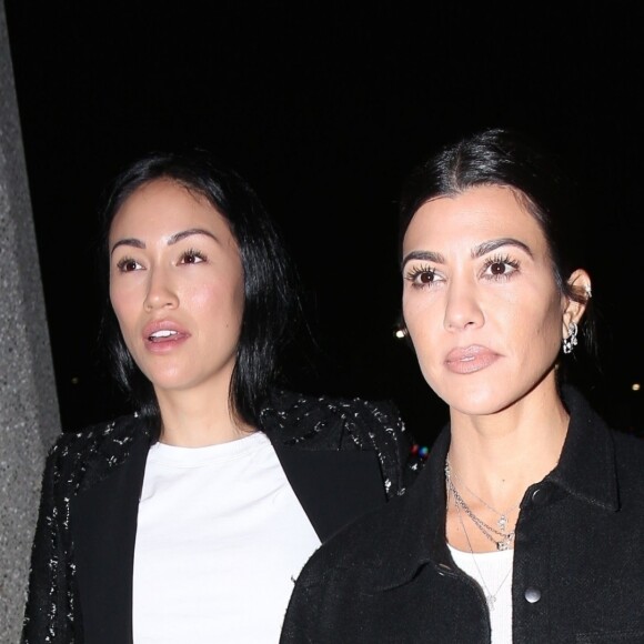 Exclusif - Kourtney Kardashian est allée diner avec son amie Stephanie Shepherd à Beverly Hills, le 19 novembre 2018