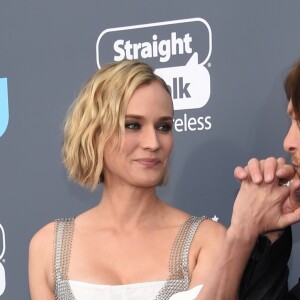 Diane Kruger et son compagnon Norman Reedus lors des "23ème Critics Choice Awards" au Barker Hangar à Los Angeles, le 11 janvier 2018. © Chris Delmas/Bestimage