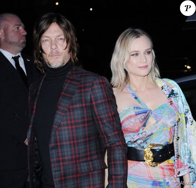 Norman Reedus et Diane Kruger au défilé Versace à New York le 2 décembre 2018