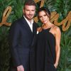 David et Victoria Beckham assistent aux Fashion Awards 2018 au Royal Albert Hall à Londres, le 10 décembre 2018.