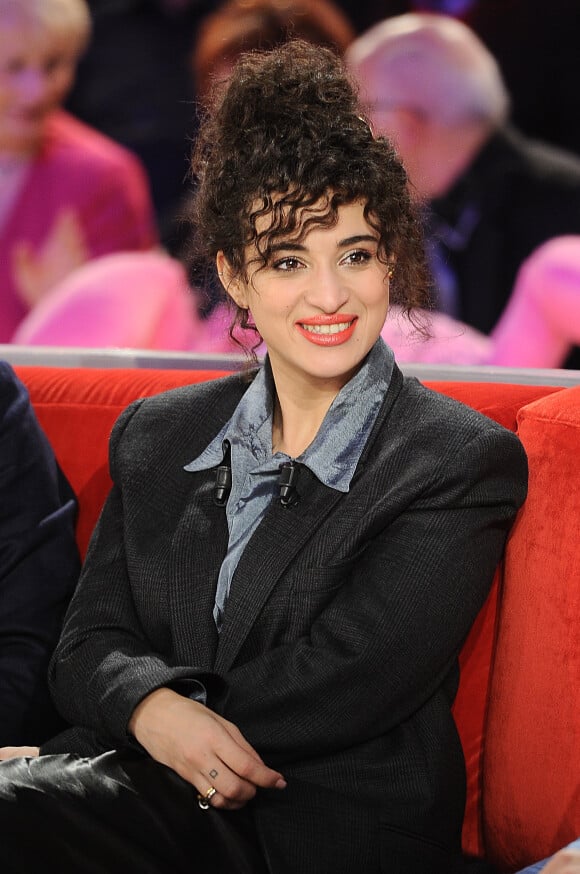 Exclusif - Camelia Jordana - Enregistrement de l'émission "Vivement Dimanche" présentée par M.Drucker et diffusée le 16 décembre 2018 sur France 2. Le 10 décembre 2018 © Guillaume Gaffiot / Bestimage