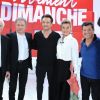 Exclusif - Marcel Amont, Michel Drucker, David Hallyday, Mélanie Laurent, Sheila, Les Chevaliers du fiel (Francis Ginibre et Éric Carrière) - Enregistrement de l'émission "Vivement Dimanche Prochain" présentée par M.Drucker et diffusée le 16 décembre 2018 sur France 2. Le 10 décembre 2018 © Guillaume Gaffiot / Bestimage