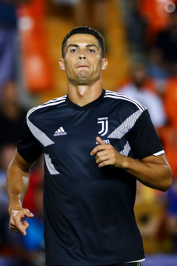 Cristiano Ronaldo lors du match de Champion's League "Valence - Juventus (0-2)" au stade Mestalla à Valence, le 19 septembre 2018.