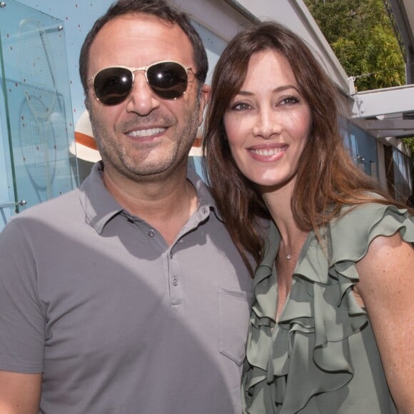 Arthur et Mareva Galanter au village lors de la finale homme des internationaux de France de Roland Garros à Paris, le 11 juin 2017. © Dominique Jacovides - Cyril Moreau/ Bestimage