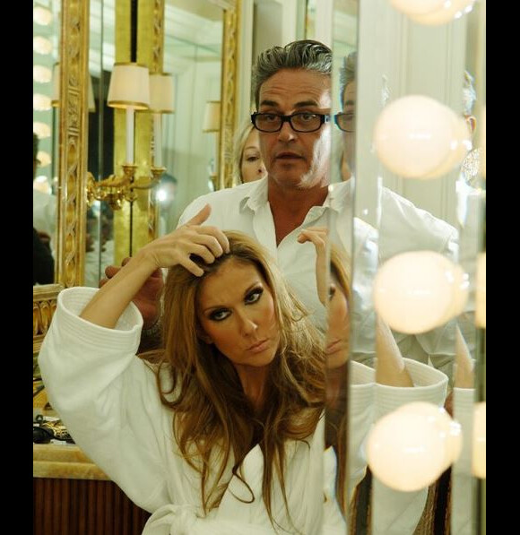 Céline Dion pose aux côtés du regretté Oribe Canales. Photo partagée sur Instagram, le 18 décembre 2018.
