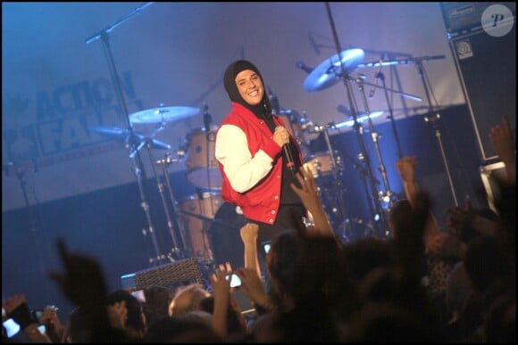 Diam's en concert au Bataclan. Janvier 2010.