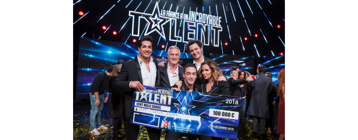 Photo : Jean-Baptiste Guégan gagnant d'"Incroyable Talent 2018", M6, 18
