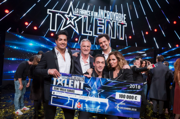 Jean-Baptiste Guégan gagnant d'"Incroyable Talent 2018", M6, 18 décembre