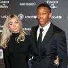 Anthony Martial et sa compagne Mélanie Da Cruz lors du dîner de gala "United For Unicef" à Manchester, le 15 novembre 2017.