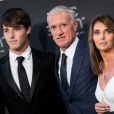 Didier Deschamps, sa femme Claude et leur fils Dylan - Les célébrités arrivent à la cérémonie des Trophées Fifa 2018 au Royal Festival Hall à Londres, Royaume Uni, le 25 septembre 2018. © Cyril Moreau/Bestimage  Celebs arriving at the Best FIFA Football Awards at Royal Festival Hall in London, UK on September 24, 2018.24/09/2018 - Londres