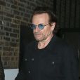 Bono - Les membres du groupe U2 quittent la galerie Fitzroy après un concert à Londres le 24 octobre 2018.