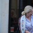 Laeticia Hallyday, Sébastien Farran, Isabelle Camus ont déjeuné ensemble au restaurant Joia de Hélène Darroze à Paris. Le 8 octobre 2018.
