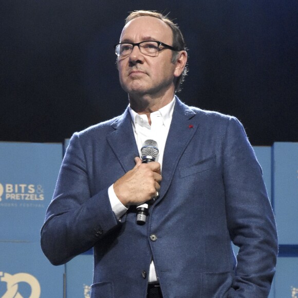 Kevin Spacey lors du "Bits & Pretzels Founders Festival" au centre de conférence à Munich, Allemagne, le 24 septembre 2017.