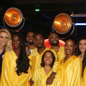 Exclusif - Elodie Gossuin - Dans les coulisses de l'engistrement l'émission "Tout le monde chante contre le cancer : les stars relèvent le défi" au Palais des Sports à Paris, le 11 décembre 2018. Diffusion prévue le 3 janvier 2019 à 21h sur W9 © Ausset Lacroix- Guignebourg / Bestimage