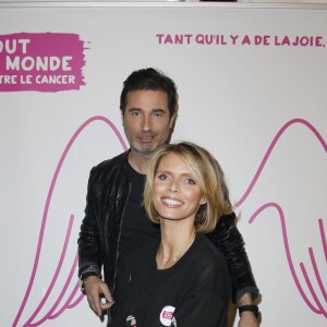 Exclusif - Richard Orlinski et Sylvie Tellier - Photocall de l'émission "Tout le monde chante contre le cancer : les stars relèvent le défi" au Palais des Sports à Paris, le 11 décembre 2018. Diffusion prévue le 3 janvier 2019 à 21h sur W9 © Ausset Lacroix- Guignebourg / Bestimage