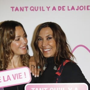 Exclusif - Sandrine Quétier et Zazie - Photocall de l'émission "Tout le monde chante contre le cancer : les stars relèvent le défi" au Palais des Sports à Paris, le 11 décembre 2018. Diffusion prévue le 3 janvier 2019 à 21h sur W9 © Ausset Lacroix- Guignebourg / Bestimage