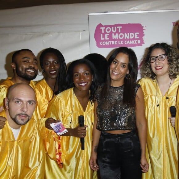 Exclusif - Amel Bent - Photocall de l'émission "Tout le monde chante contre le cancer : les stars relèvent le défi" au Palais des Sports à Paris, le 11 décembre 2018. Diffusion prévue le 3 janvier 2019 à 21h sur W9 © Ausset Lacroix- Guignebourg / Bestimage