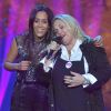 Exclusif - Amel Bent et Valérie Damidot - Enregistrement de l'émission "Tout le monde chante contre le cancer : les stars relèvent le défi" au Palais des Sports à Paris, le 11 décembre 2018. Diffusion le 3 janvier 2019 à 21h sur W9.