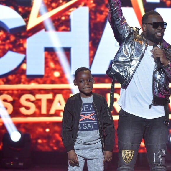 Exclusif - Maitre Gims - Enregistrement de l'émission "Tout le monde chante contre le cancer : les stars relèvent le défi" au Palais des Sports à Paris, le 11 décembre 2018. Diffusion le 3 janvier 2019 à 21h sur W9.