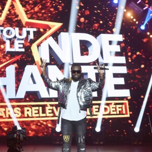 Exclusif - Maitre Gims - Enregistrement de l'émission "Tout le monde chante contre le cancer : les stars relèvent le défi" au Palais des Sports à Paris, le 11 décembre 2018. Diffusion le 3 janvier 2019 à 21h sur W9.