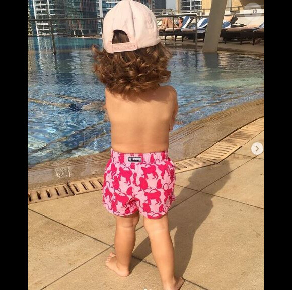 Amélie Mauresmo publie une photo de sa fille Ayla qui l'accompagne en Australie. Instagram, le 28 décembre 2018.