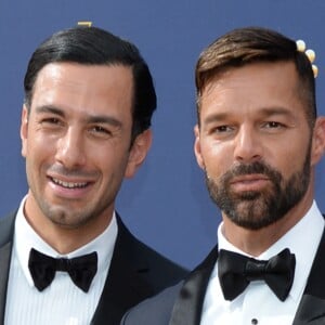 Ricky Martin et son mari Jwan Yosef au 70ème Primetime Emmy Awards au théâtre Microsoft à Los Angeles, le 17 septembre 2018