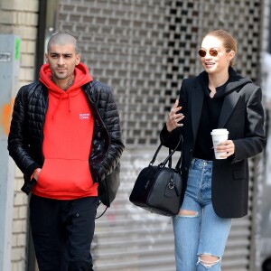 Exclusif - Gigi Hadid et Zayn Malik dans les rues de New York le 29 avril 2018.